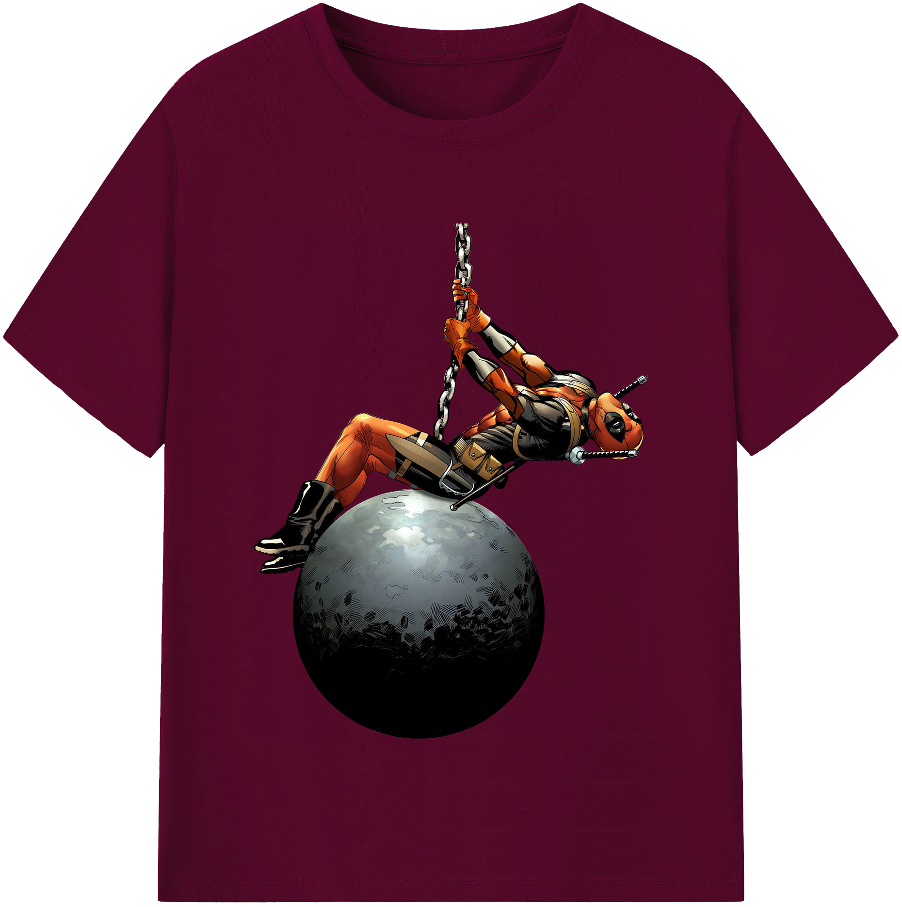 （画像用） Deadpool デッドプール レディースカジュアルプリントTシャツ（綿100％）